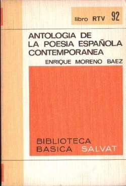 Imagen del vendedor de Antología de la poesía española contemporánea a la venta por LIBRERÍA LAS HOJAS