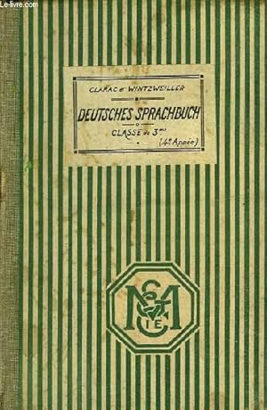 Seller image for VIERTER JAHRGANG, DEUTSCHES SPRACHBUCH, CLASSE DE 3e, 4e ANNEE DES LYCEES DE JEUNES FILLES for sale by Le-Livre