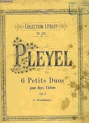 Bild des Verkufers fr 6 PETITS DUOS POUR DEUX VIOLONS zum Verkauf von Le-Livre