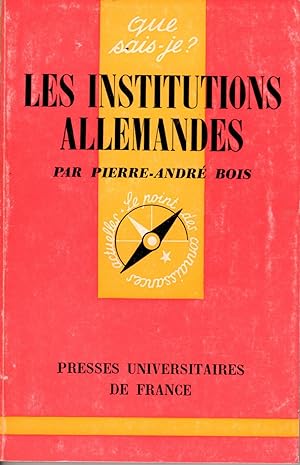 Seller image for LES INSTITUTIONS ALLEMANDES for sale by secretdulivre