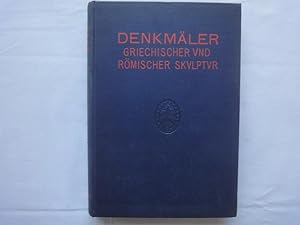 Imagen del vendedor de Denkmler griechischer und rmischer Skulptur. a la venta por Malota