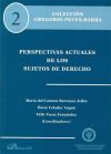 Seller image for Perspectivas actuales de los sujetos de derecho for sale by AG Library