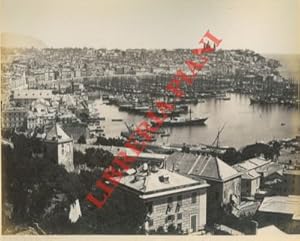 Genova. Panorama del porto.