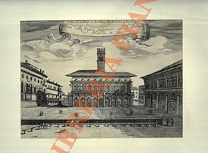 Seller image for Veduta della Piazza Maggiore con il Palazzo del Podesta in faccia. for sale by Libreria Piani