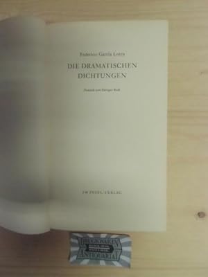 Seller image for Die dramatischen Dichtungen. for sale by Druckwaren Antiquariat