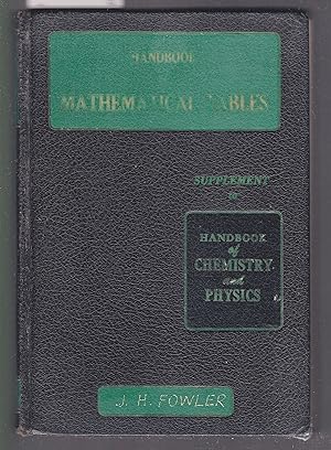 Handbook of Mathematical Tables - Supplement to Handbook of Chemistry and Physics