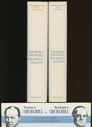 Bild des Verkufers fr Winston S. Churchill Volume I Companion Part 1 1874-1896; Winston S. Churchill Volume I Companion Part 2 1896-1900 [Two Volumes] zum Verkauf von Little Stour Books PBFA Member