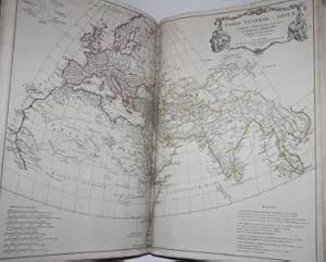 Imagen del vendedor de A Complete Body of Ancient Geography. Neatly Engraved on Thirteen Plates. Containing 1. Orbis Romani, pars Orientalils. 2. Orbis Romani, pars Occidentalis. 3. Orbis Veteribus Notus. 4. Gallia. 5. Italiae. 6. Graeciae. 7. Asiae Minor, et Syriae. 8. Palaestina. 9. Aegyptus. 10. Britannia Romana, by Mr. Horsley. 11. Greciae, pars Septentrionalis. by Mons. de L'Isle.12. Greciae, pars Meridionalis. 13. Germany, France, Italy, Spain, and the British Isles, in an intermediate State, between Ancient and Modern Geography, by Mons. D'Anville. The Whole Materially Improved, By Inserting the Modern Names of Places under the Ancient. a la venta por White Fox Rare Books, ABAA/ILAB