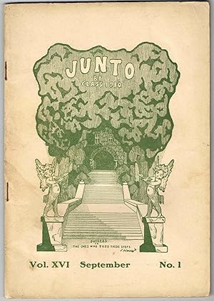 Immagine del venditore per (The) JUNTO: Vol. XVI, No. 1, September 1909 venduto da SUNSET BOOKS