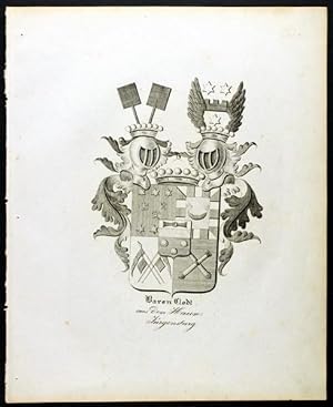 Wappen des Barons Clodt aus dem Hause Jürgensburg (1837)