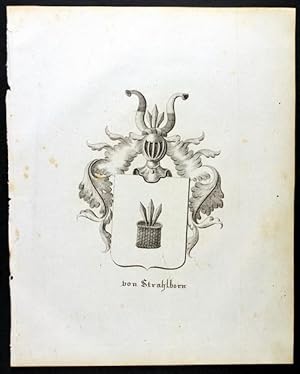 Bild des Verkufers fr Wappen derer von Strahlborn (1837) zum Verkauf von Antiquariat Stefan Wulf