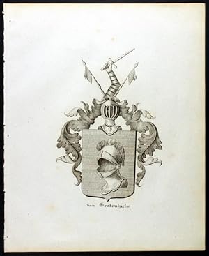 Bild des Verkufers fr Wappen derer von Grotenhielm (1837) zum Verkauf von Antiquariat Stefan Wulf