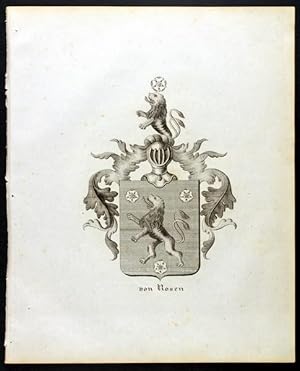 Bild des Verkufers fr Wappen derer von Rosen (1837) zum Verkauf von Antiquariat Stefan Wulf