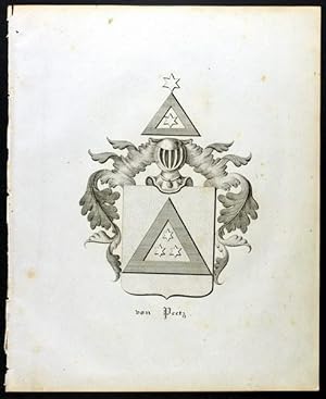 Bild des Verkufers fr Wappen derer von Peetz (1837) zum Verkauf von Antiquariat Stefan Wulf