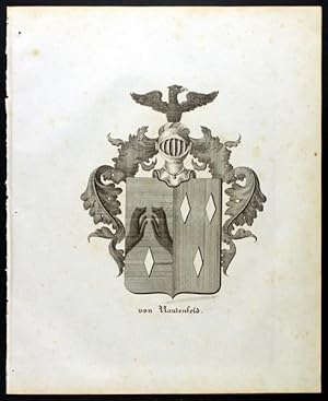 Bild des Verkufers fr Wappen derer von Rautenfeld (1837) zum Verkauf von Antiquariat Stefan Wulf