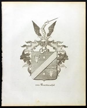 Bild des Verkufers fr Wappen derer von Ruckteschel (1837) zum Verkauf von Antiquariat Stefan Wulf