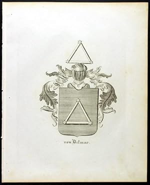 Bild des Verkufers fr Wappen derer von Ditmar (1837) zum Verkauf von Antiquariat Stefan Wulf