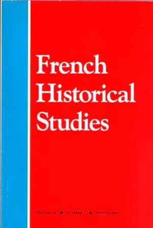 Bild des Verkufers fr French Historical Studies. Volume 30, Number 1, Winter 2007 zum Verkauf von Adelaide Booksellers