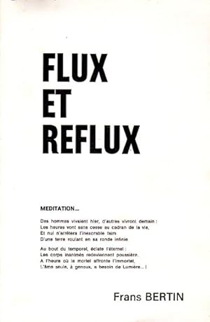 Seller image for Flux et reflux for sale by L'ivre d'Histoires