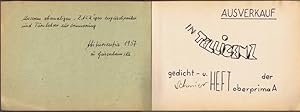 Ausverkauf in Telligenz. Gedicht- und Schmierheft der Oberprima A des Gymnasiums zu Geisenheim/Rh...