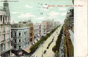 Buenos Aires, Avenida de Mayo. Tarjeta Postal