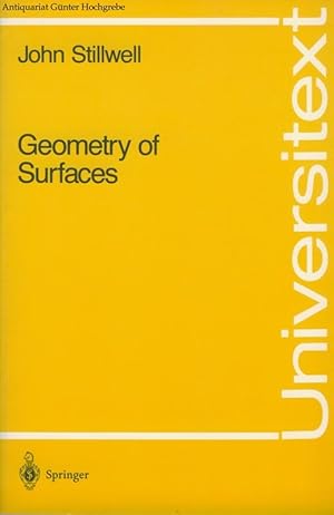 Seller image for Geometry of Surfaces. for sale by Antiquariat Gnter Hochgrebe