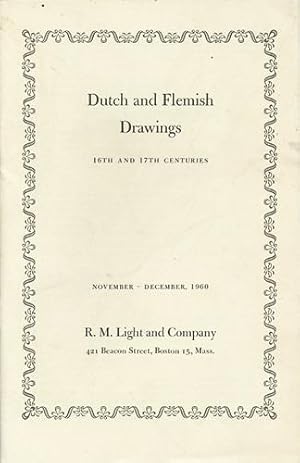 Dutch and Flemish Drawings 16th and 17th Centuries. November-December, 1960