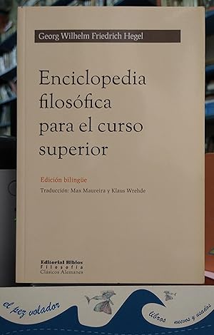 Imagen del vendedor de ENCICLOPEDIA FILOSOFICA PARA EL CURSO SUPERIOR (edicin bilinge) a la venta por Librera El Pez Volador