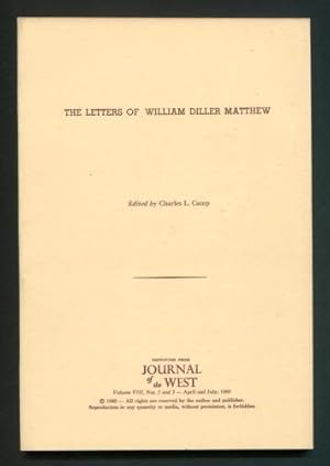 Image du vendeur pour The Letters of William Diller Matthew mis en vente par ReadInk, ABAA/IOBA