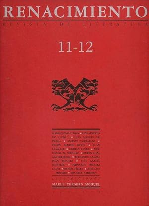 Imagen del vendedor de RENACIMIENTO. Revista de Literatura. N 11-12. Mario Vargas Llosa, Luis Alberto de Cuenca, Juan Manuel de Prada, Felipe Bentez Reyes, Juan Lamillar, Fernando Lanzas, Juan Bonilla, Jos Luis Piquero, Luis Garca Montero. a la venta por angeles sancha libros