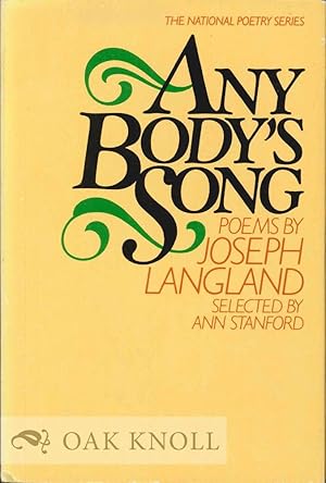 Seller image for ANY BODY'S SONG for sale by Oak Knoll Books, ABAA, ILAB