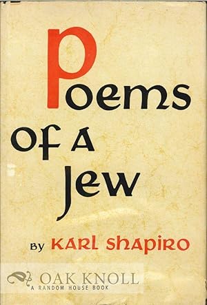 Seller image for POEMS OF A JEW for sale by Oak Knoll Books, ABAA, ILAB