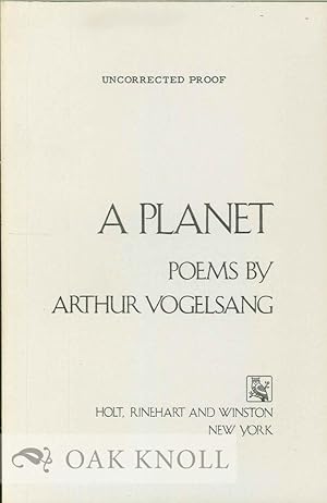 Seller image for PLANET, POEMS.|A for sale by Oak Knoll Books, ABAA, ILAB