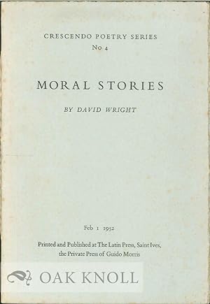 Bild des Verkufers fr MORAL STORIES zum Verkauf von Oak Knoll Books, ABAA, ILAB