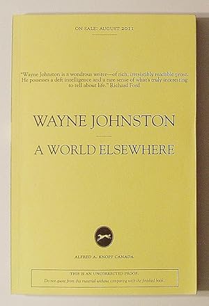 Seller image for A World Elsewhere {Advance Reading Copy} for sale by Summerhill Books