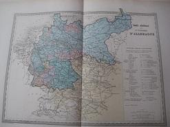 Image du vendeur pour Carte Generale de L`Empire D`Allemagne mis en vente par Alte Bcherwelt