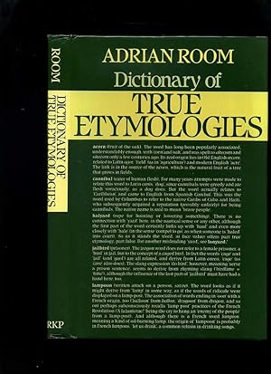 Seller image for Dictionary of True Etymologies for sale by Roger Lucas Booksellers