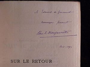 Image du vendeur pour Sur le retour mis en vente par Librairie Le Feu Follet