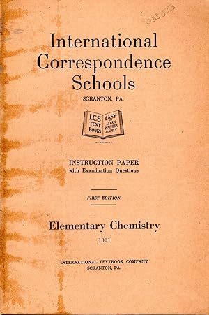 Seller image for Elementary Chemistry: Instruction Paper with Examination Questions (#1001)) for sale by Dorley House Books, Inc.