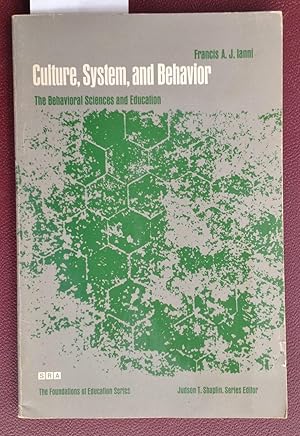 Immagine del venditore per Culture, System, and Behavior venduto da Laura Books