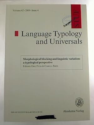 Language Typology and Universals - Vol. 62 / 2009, Issue 4.