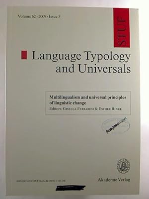 Language Typology and Universals - Vol. 62 / 2009, Issue 3.