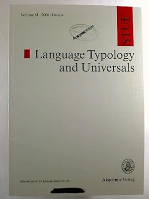 Language Typology and Universals - Vol. 61 / 2008, Issue 4.