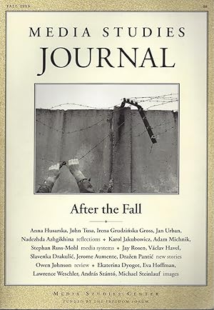 Bild des Verkufers fr MEDIA STUDIES JOURNAL - AFTER THE FALL - Vol. 13 N 3 - Fall 1999 zum Verkauf von ART...on paper - 20th Century Art Books