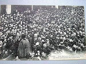 Image du vendeur pour Carte Postale Ancienne - PARIS- Rue de Lyon. (5 Novembre 1905). La foule acclamant Paul Droulde. mis en vente par JOIE DE LIRE