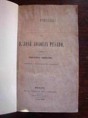 Imagen del vendedor de Poesas originales y traducidas. a la venta por Libros del cuervo