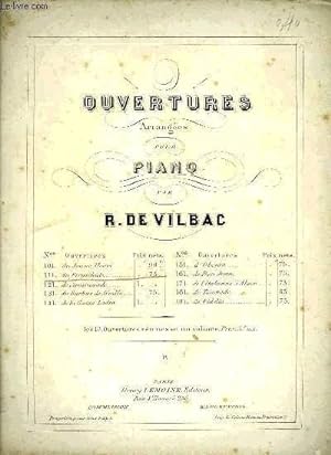 Bild des Verkufers fr OUVERTURES zum Verkauf von Le-Livre