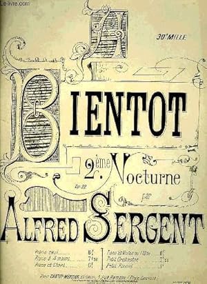 Seller image for BIENTOT for sale by Le-Livre