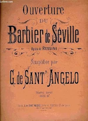 Seller image for OUVERTURE DU BARBIER DE SEVILLE for sale by Le-Livre