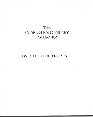 Image du vendeur pour The Charles Rand Penney Collection : TWENTIETH CENTURY ART mis en vente par Gibbs Books